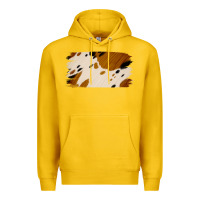 Lemon Cowhide Black and Light Brown Brushstroke Premium Hoodie - Jasminsmagicworld