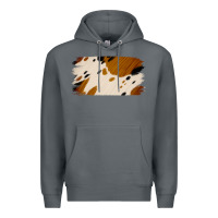 Rock Cowhide Black and Light Brown Brushstroke Premium Hoodie - Jasminsmagicworld
