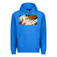 True Royal Cowhide Black and Light Brown Brushstroke Premium Hoodie - Jasminsmagicworld