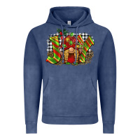 Vintage Denim christmas joy gnome Vintage Hoodie - BarkalooDesign