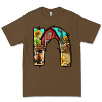 Cacao farm life alphabet lowercase letters n Premium Tee - BundleAndBundleShop