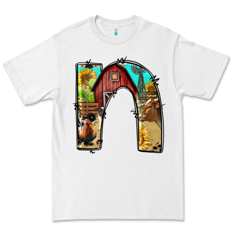 Farm Life Alphabet Lowercase Letters N Premium Tee by BundleAndBundleShop | Teevron