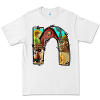 White farm life alphabet lowercase letters n Premium Tee - BundleAndBundleShop