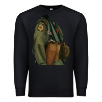 Black english pointer airforce Premium Sweatshirt - RanaPortraitStore
