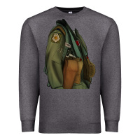 Charcoal Heather english pointer airforce Premium Sweatshirt - RanaPortraitStore