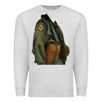 Dove Grey english pointer airforce Premium Sweatshirt - RanaPortraitStore