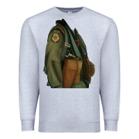 Heather Grey english pointer airforce Premium Sweatshirt - RanaPortraitStore