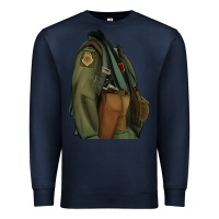 Navy english pointer airforce Premium Sweatshirt - RanaPortraitStore