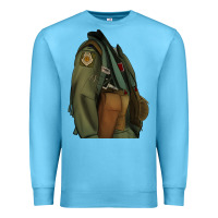 Ocean Blue english pointer airforce Premium Sweatshirt - RanaPortraitStore