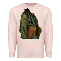 Pale Pink english pointer airforce Premium Sweatshirt - RanaPortraitStore