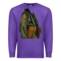 Purple english pointer airforce Premium Sweatshirt - RanaPortraitStore