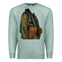 Seafoam english pointer airforce Premium Sweatshirt - RanaPortraitStore