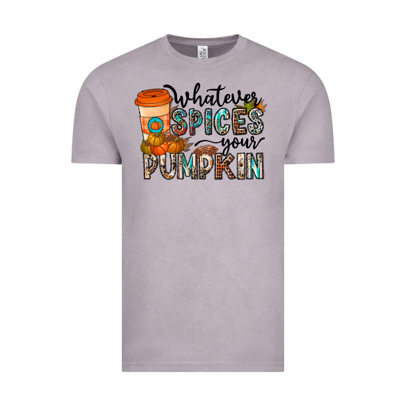 Whatever Spices Your Pumpkin Vintage Tee by CowhideDigitalArt | Teevron