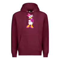 Burgundy daisy duck Premium Hoodie - baoMotion