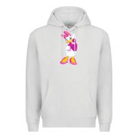 Dove Grey daisy duck Premium Hoodie - baoMotion