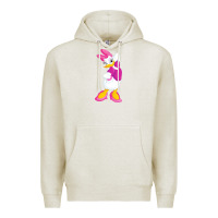 Oatmeal Heather daisy duck Premium Hoodie - baoMotion