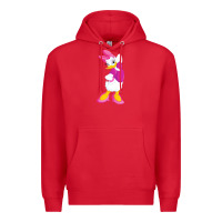 Red daisy duck Premium Hoodie - baoMotion