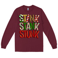 Burgundy Stink stank stunk Long Sleeve Tee - Artiststas