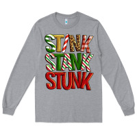 Heather Grey Stink stank stunk Long Sleeve Tee - Artiststas