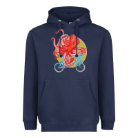 Navy Cycling octopus Heavyweight Hoodie - Bettercallsaul