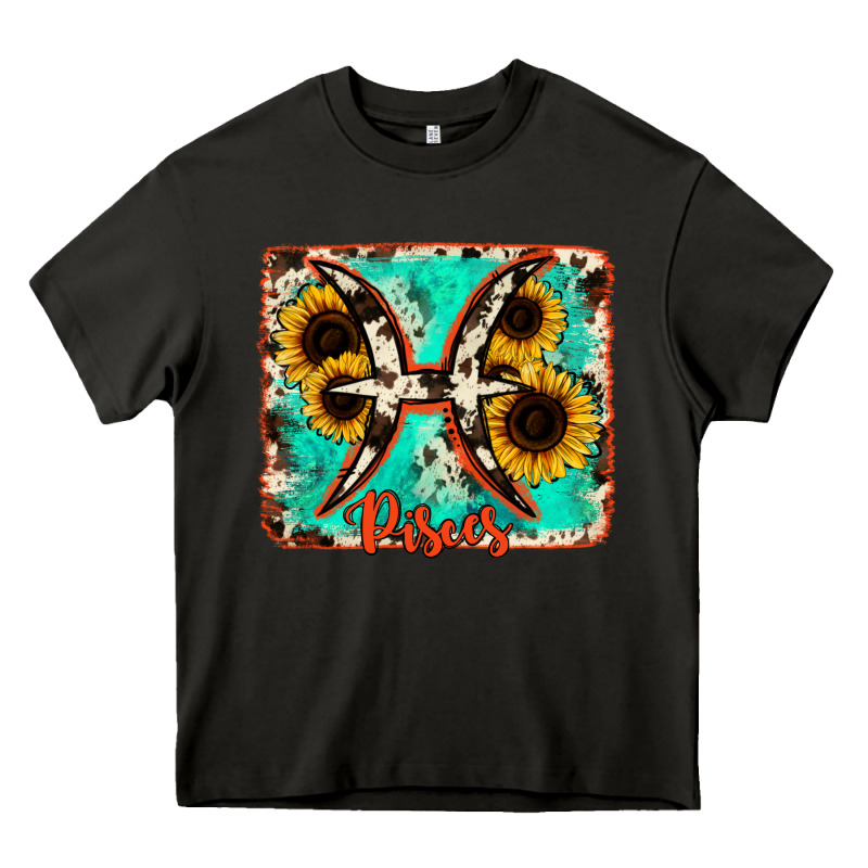 Pisces Turquoise Cowhide Heavy Core Tee by RanaPortraitStore | Teevron
