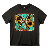 Asphalt pisces turquoise cowhide Heavy Core Tee - RanaPortraitStore