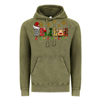 Vintage Olive christmas believe Vintage Hoodie - BarkalooDesign