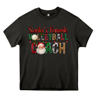 Asphalt Santa's Favorite Volleyball Coach For Christmas Heavy Core Tee - FaDigitalArtStudio