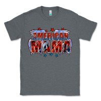 Charcoal Heather American Mama Mother's Day Classic Tee - FaDigitalArtStudio