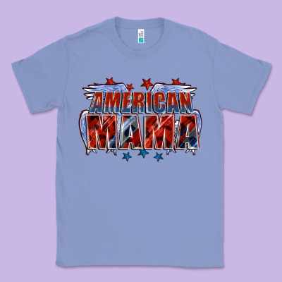 American Mama Mother's Day Classic Tee Designed By Fadigitalartstudio