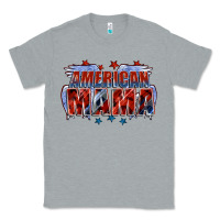 Heather Grey American Mama Mother's Day Classic Tee - FaDigitalArtStudio