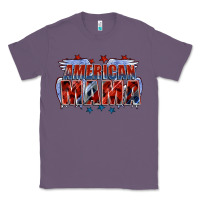 Lavender American Mama Mother's Day Classic Tee - FaDigitalArtStudio