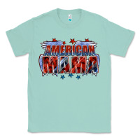 Seafoam American Mama Mother's Day Classic Tee - FaDigitalArtStudio
