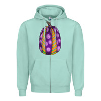 Seafoam watercolor halloween pumpkin Zipper Hoodie - RanaPortraitStore