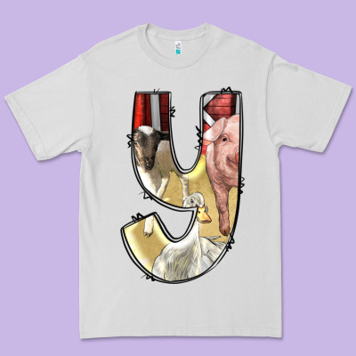 Farm Life Alphabet Lowercase Letters Y Premium Tee Designed By Bundleandbundleshop
