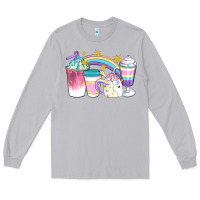 Moon Dust Unicorn Coffee Cups Long Sleeve Tee - Artiststas