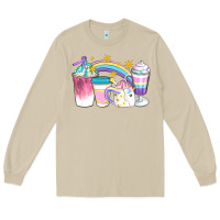 Mushroom Unicorn Coffee Cups Long Sleeve Tee - Artiststas