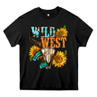 Black Western Wild West Rodeo Heavy Core Tee - BundleAndBundleShop