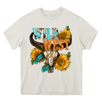 Cream Western Wild West Rodeo Heavy Core Tee - BundleAndBundleShop
