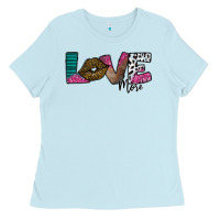Baby Blue Love More Ladies Tee - SublimationCraftShop