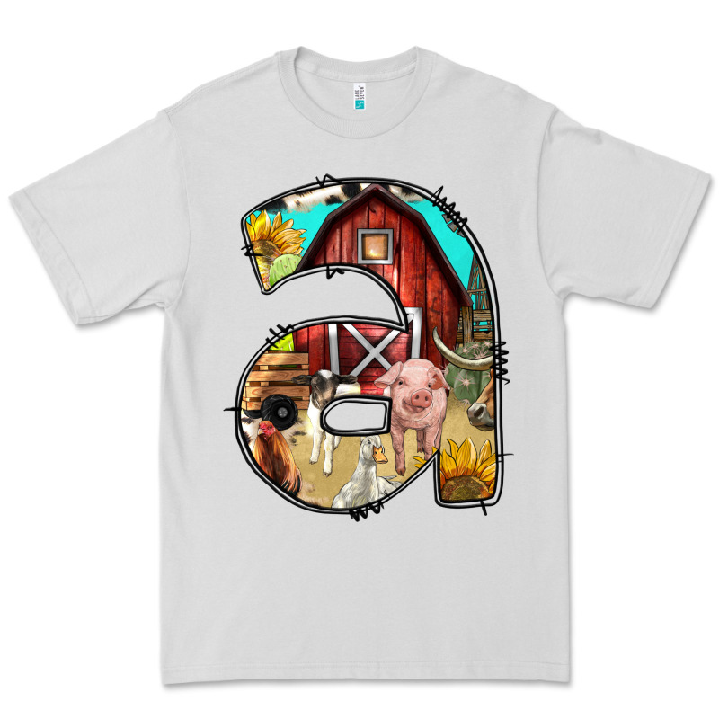 Farm Life Alphabet Lowercase Letters A Premium Tee by BundleAndBundleShop | Teevron