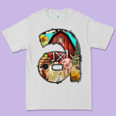 Farm Life Alphabet Lowercase Letters A Premium Tee Designed By Bundleandbundleshop