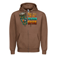 Chestnut watercolor give me all the pumpkin spice Zipper Hoodie - RanaPortraitStore
