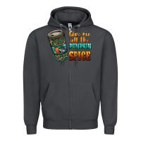 Smoke watercolor give me all the pumpkin spice Zipper Hoodie - RanaPortraitStore