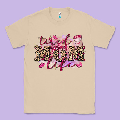 Tired Mom Life Classic Tee Designed By Fadigitalartstudio