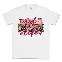 White Tired mom life Classic Tee - FaDigitalArtStudio