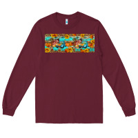 Burgundy Farm life fall Long Sleeve Tee - Artiststas