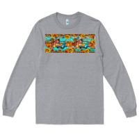 Heather Grey Farm life fall Long Sleeve Tee - Artiststas