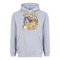 Heather Grey Cats Against Cat Calls Heavyweight Hoodie - Bettercallsaul