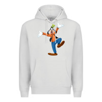 Dove Grey goofy Premium Hoodie - baoMotion